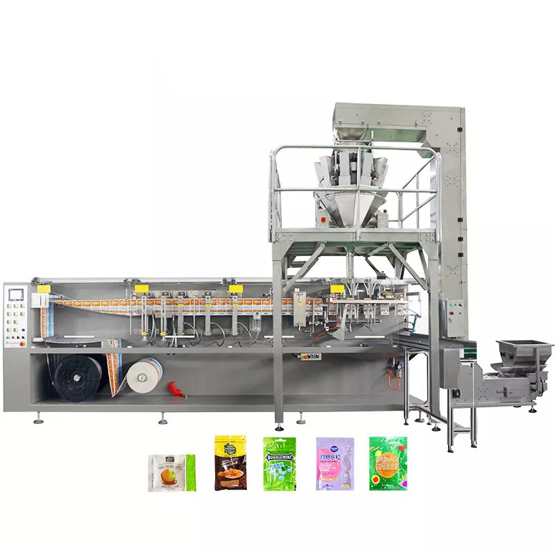 կայծակաճարմանդ Flat Bag Form Fill And Seal Packaging Machine